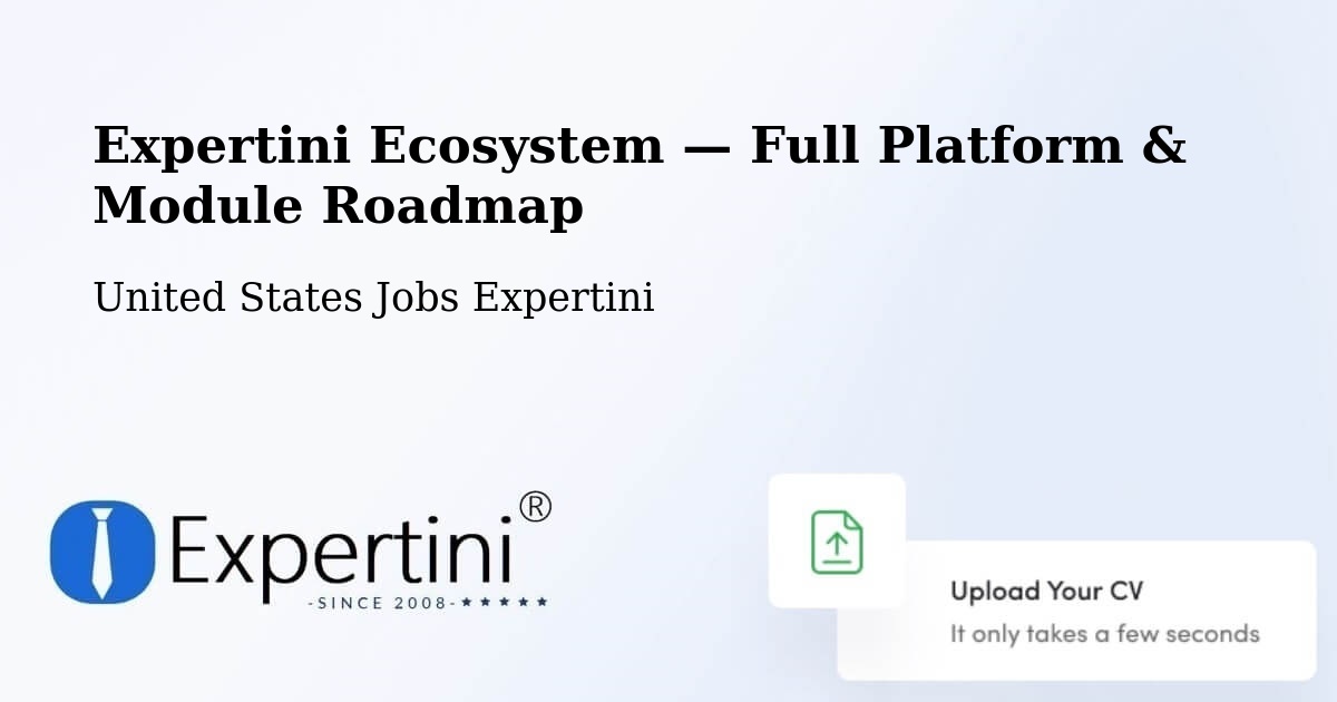 Expertini Ecosystem — Full Platform & Module Roadmap – Garrison